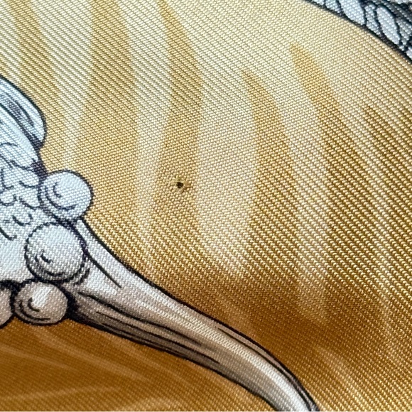 Hermès 100% Silk Scarf "Terres Precieuses" Carre 90 by Annie Faivre - Picture 11 of 13